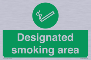 Designated smoking area